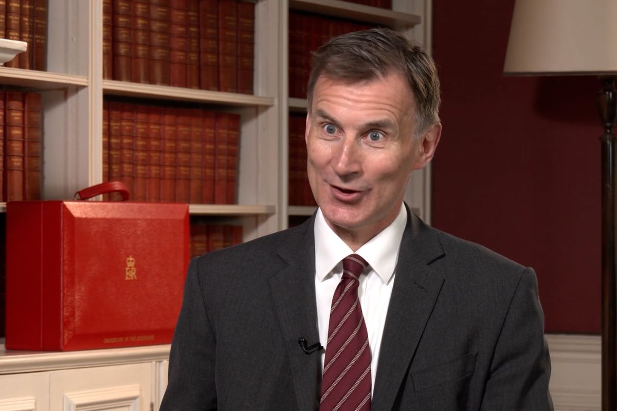 Jeremy Hunt speaking with GB News