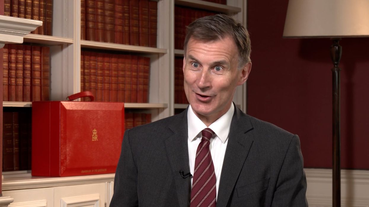 Jeremy Hunt speaking with GB News