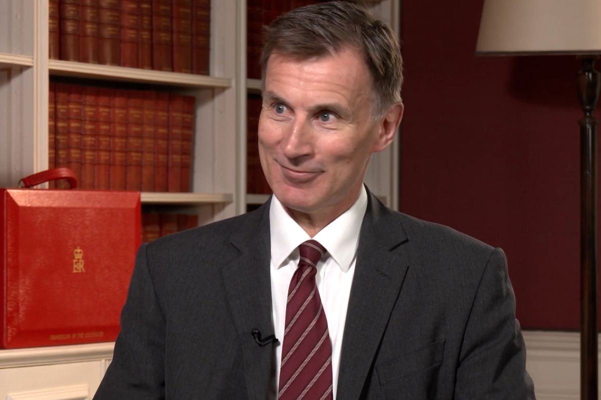 Jeremy Hunt speaking with GB News