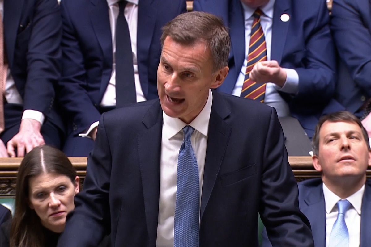 Jeremy Hunt speaks to MPs in the House of Commons