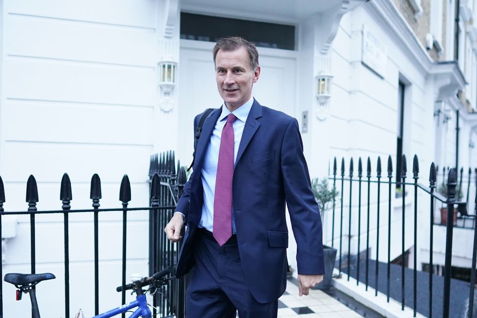 Jeremy Hunt walking