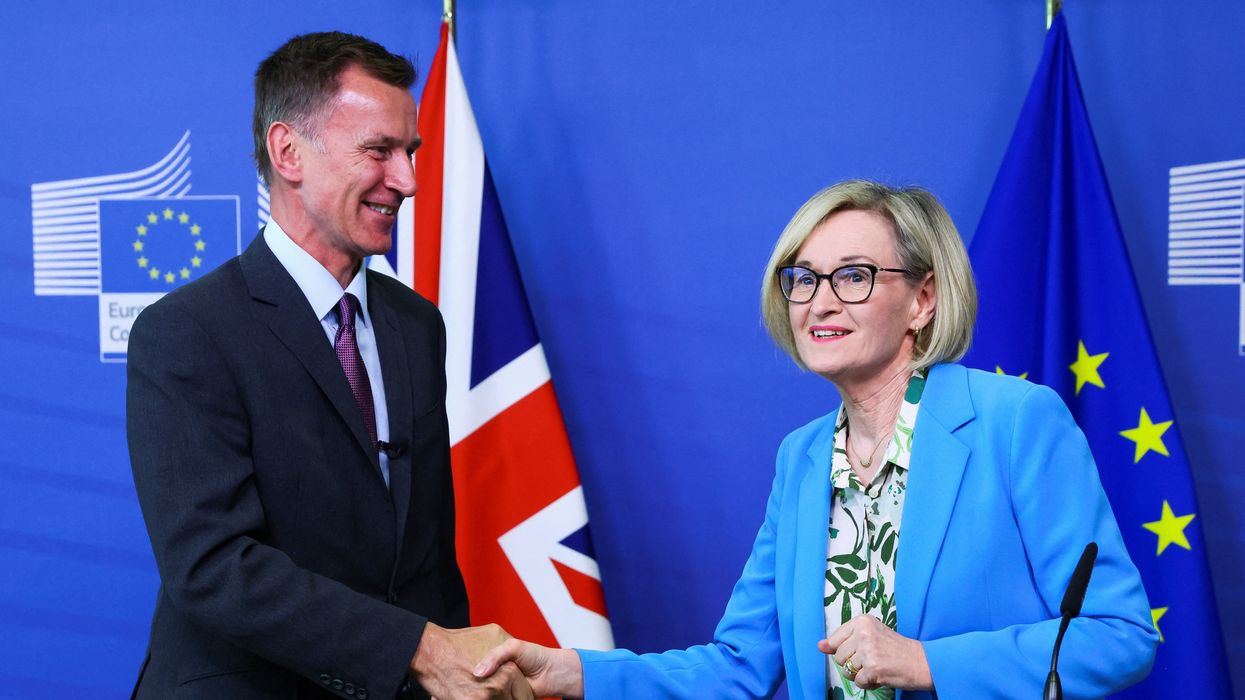 Jeremy Hunt with Mairead McGuinness