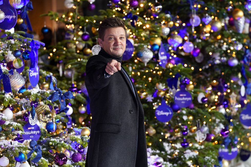 Jeremy Renner arrives for a special screening of Marvel Studio's Hawkeye, at the Curzon Hoxton. Picture date: Thursday November 11, 2021.