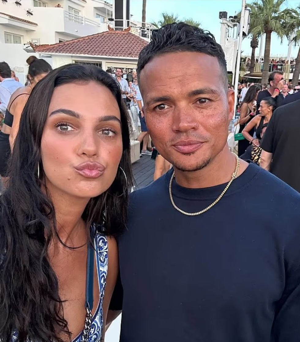 Jermaine Jenas and Ellie Penfold