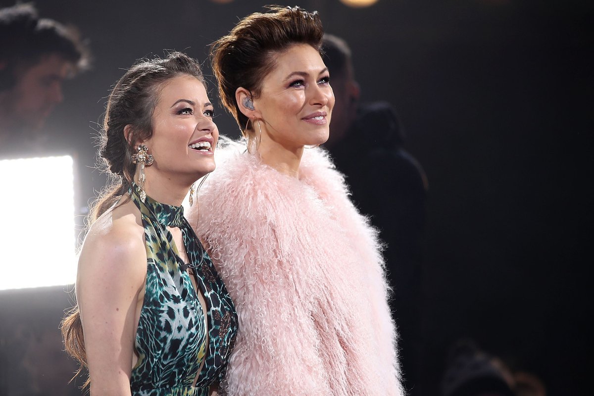 Jess Impiazzi (left) with Emma Willis