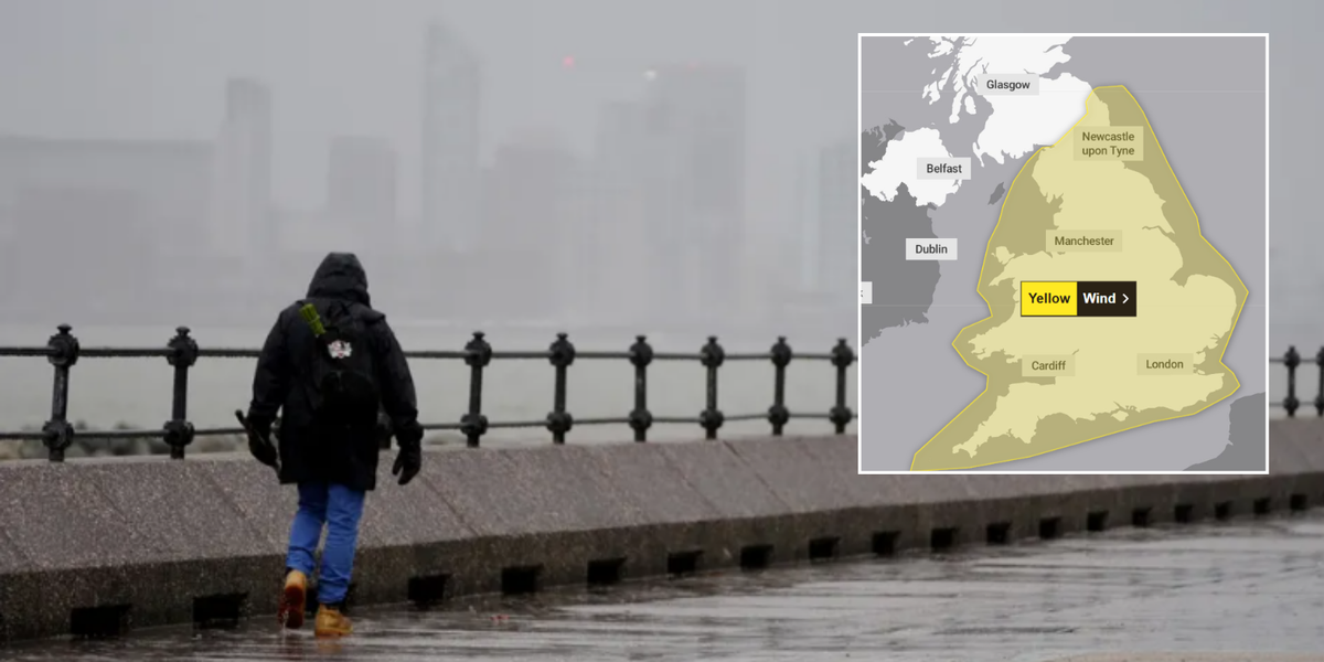 NextImg:Storm Darragh to cause yet more CHAOS today as thousands of Britons left without power in yellow weather warning amidst 70mph winds