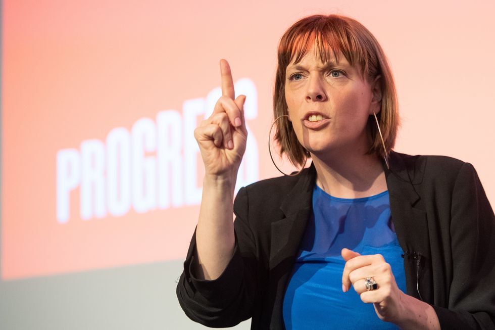 Jess Phillips at a conference