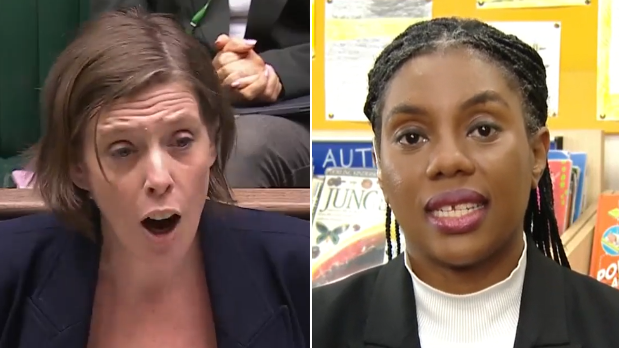 Jess Phillips in the Commons; Kemi Badenoch