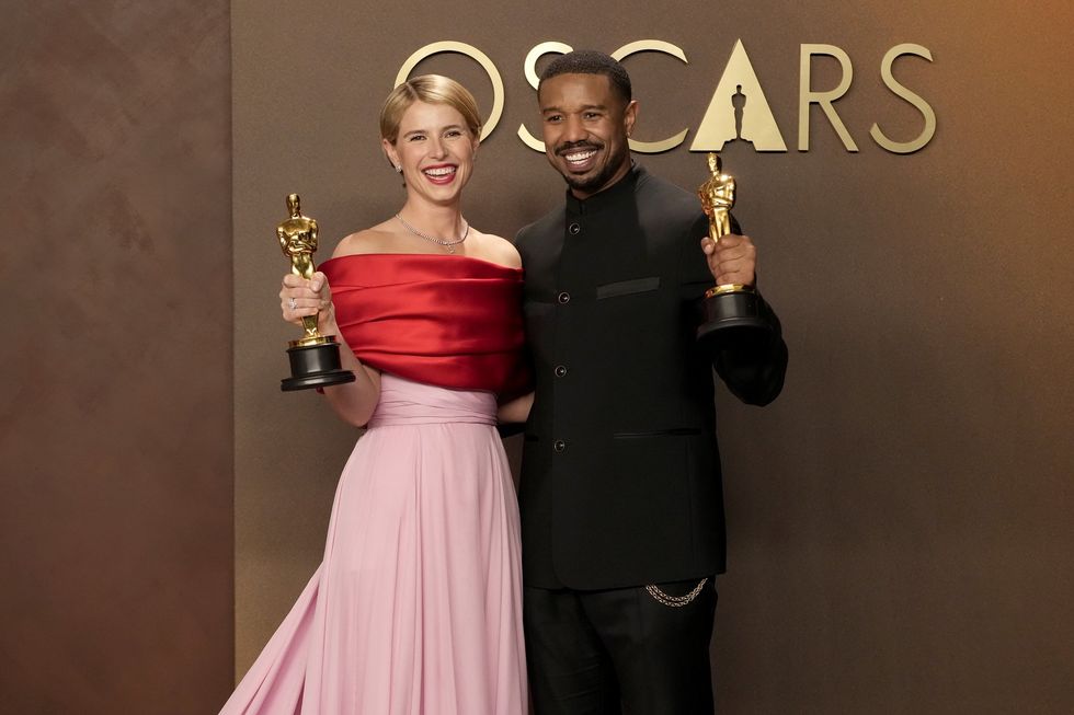 Jessie Buckley with Michael B Jordan