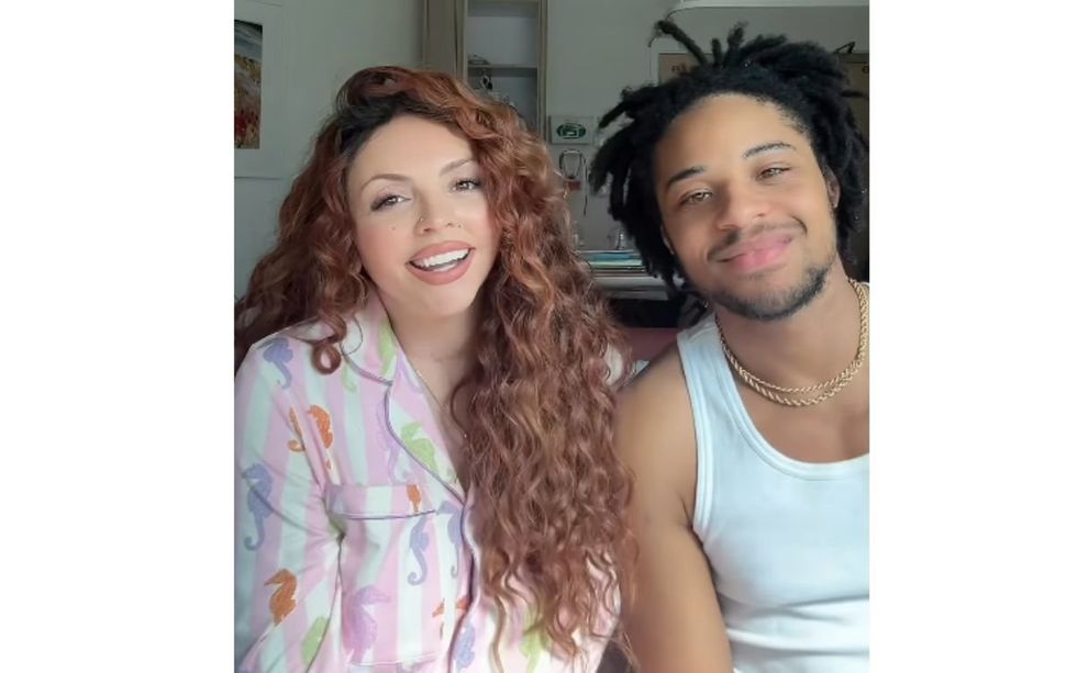 Jesy Nelson and Zion Foster