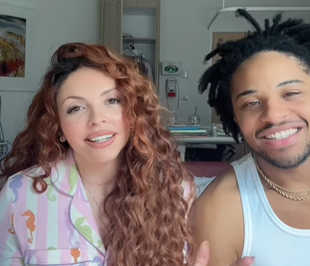 Jesy Nelson and Zion Foster