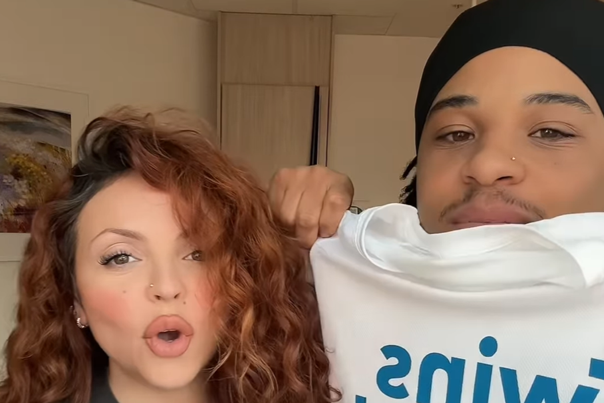 Jesy Nelson and Zion Foster