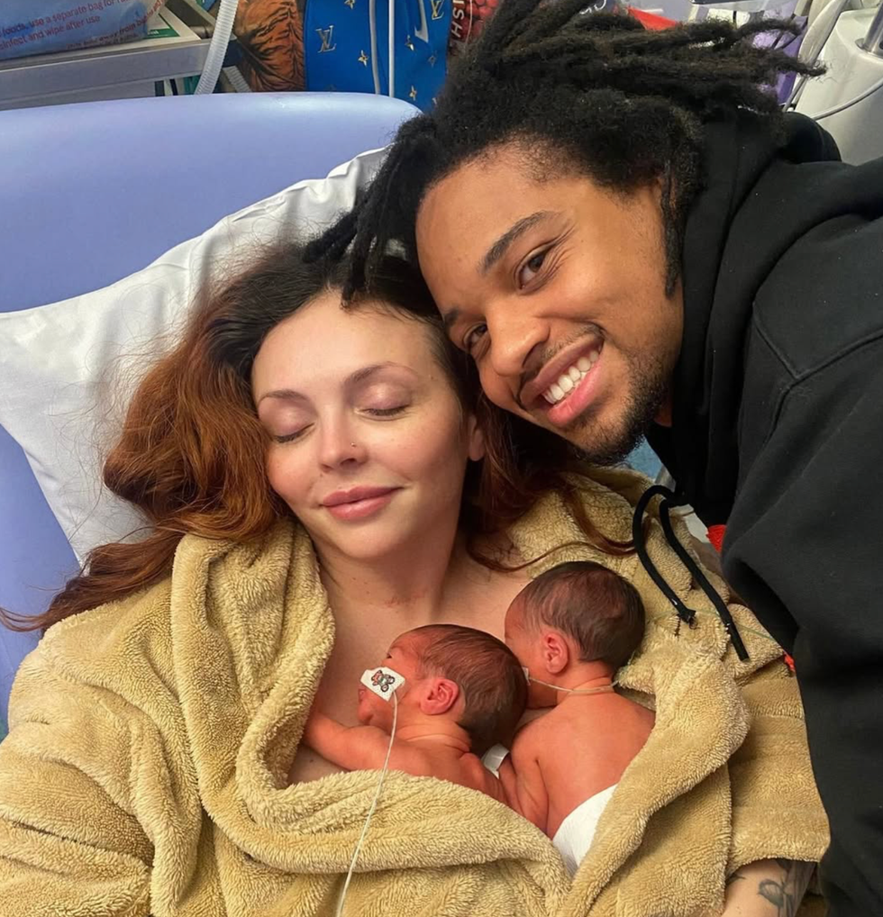 Jesy Nelson and Zion Foster