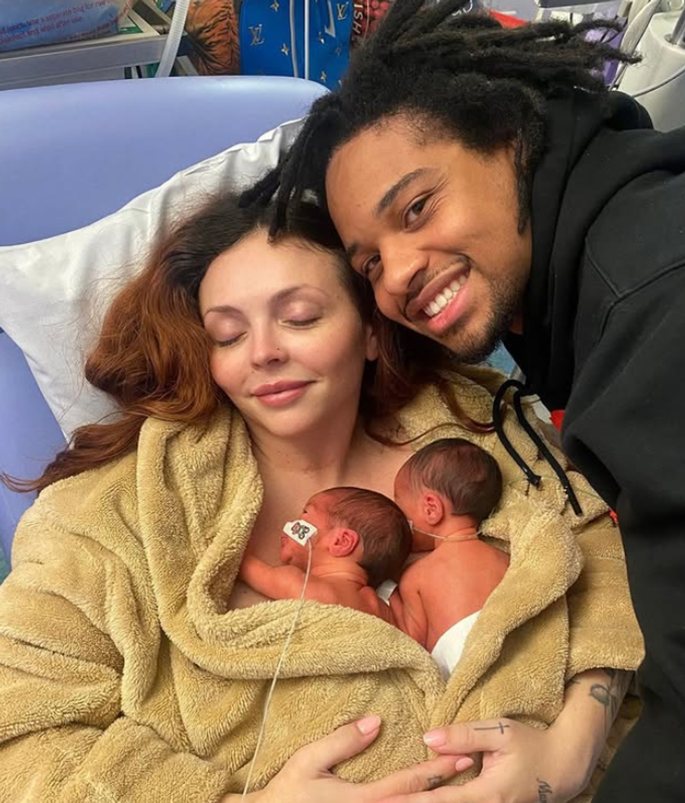 Jesy Nelson and Zion Foster