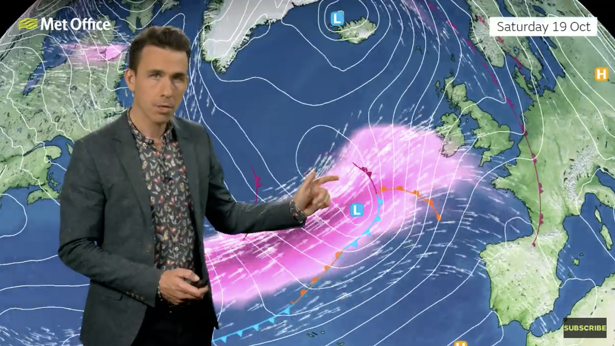 Jet stream strengthens the low