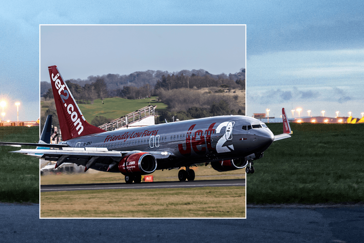 Jet2 plane; East Midlands Airport