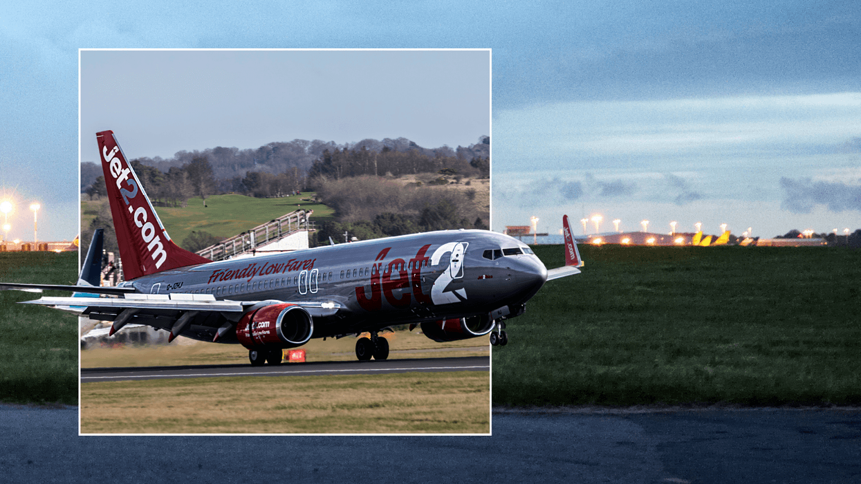 Jet2 plane; East Midlands Airport