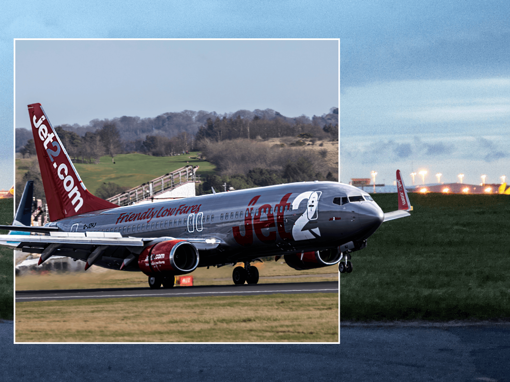 Jet2 plane; East Midlands Airport