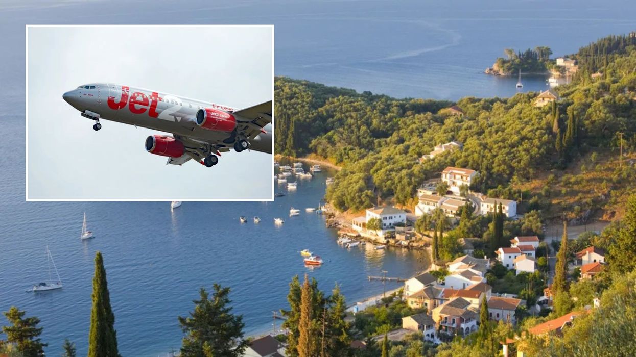 Jet2 plane/Sunny sea by Corfu