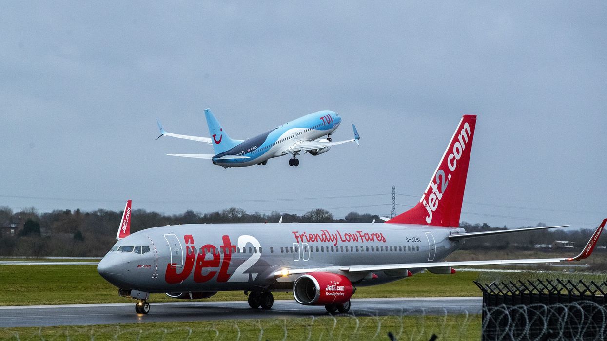 Jet2 plane takes off from Manchester Airport