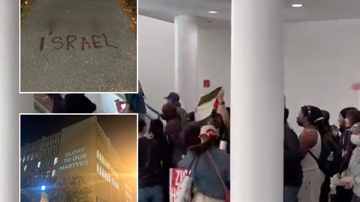Jewish university students barricade themselves in library