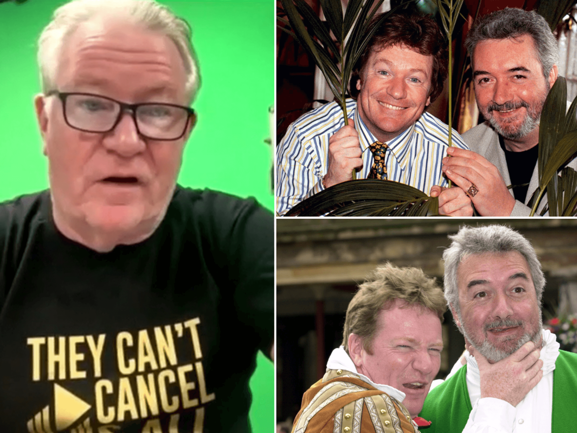 Jim Davidson on GB News; Jim Davidson and John Virgo together