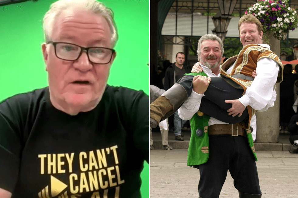 Jim Davidson on GB News; Jim Davidson and John Virgo together