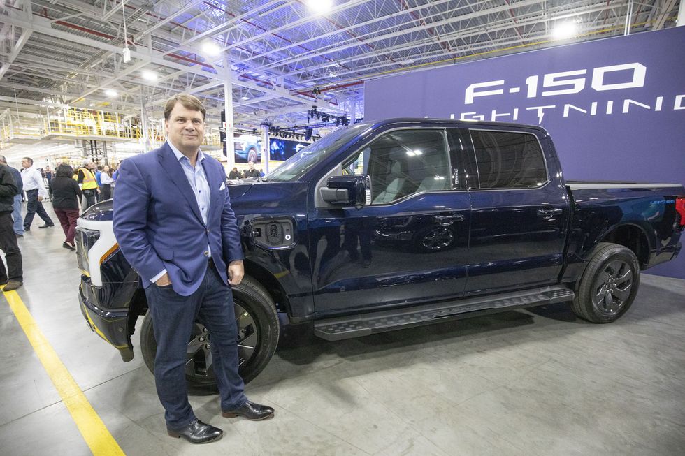 Jim Farley and the Ford F-150 Lightning EV pickup truck