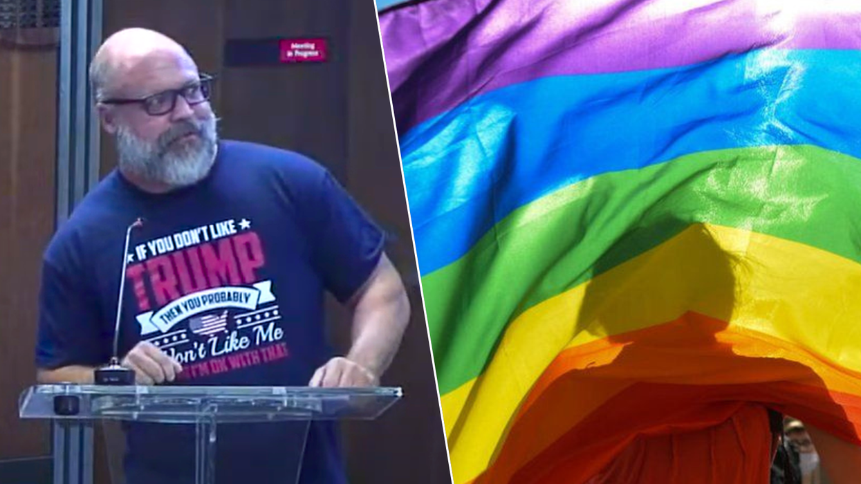 Jim Peterson/Gay pride flag