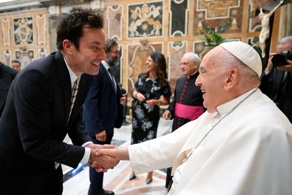 Jimmy Fallon meets Pope Francis