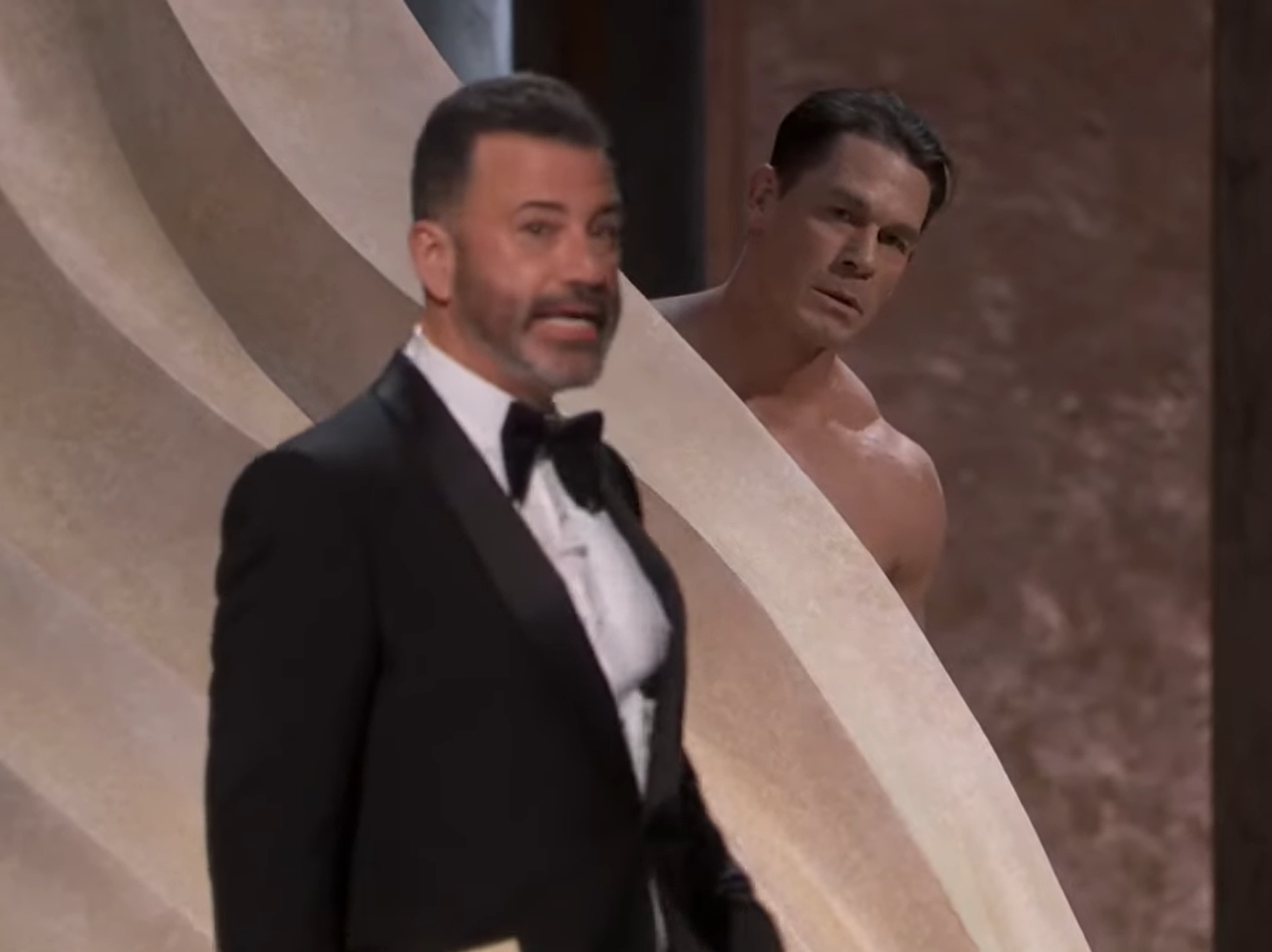 Jimmy Kimmel and John Cena