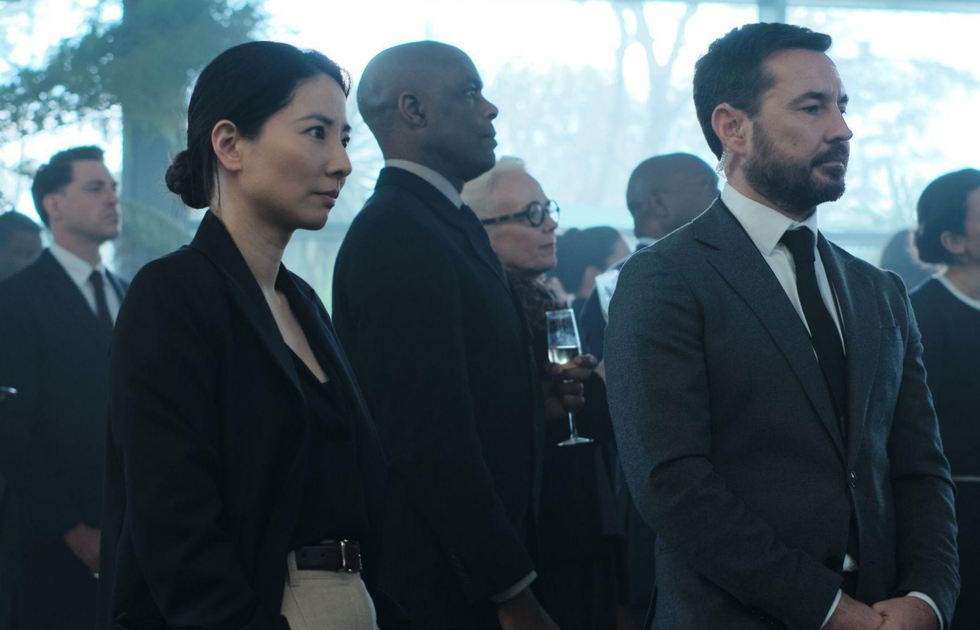 Jing Lusi and Martin Compston