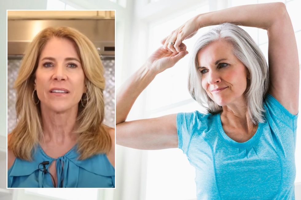 JJ Virgin / Woman stretching