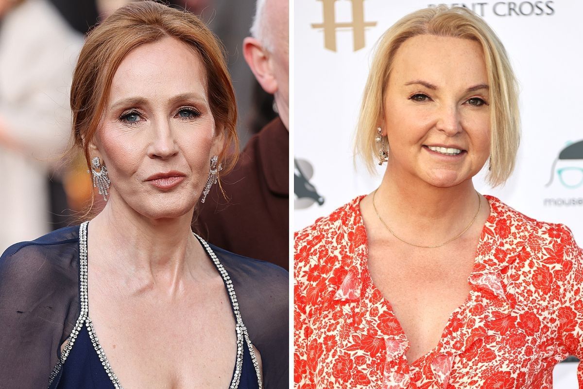 JK Rowling and India Willoughby