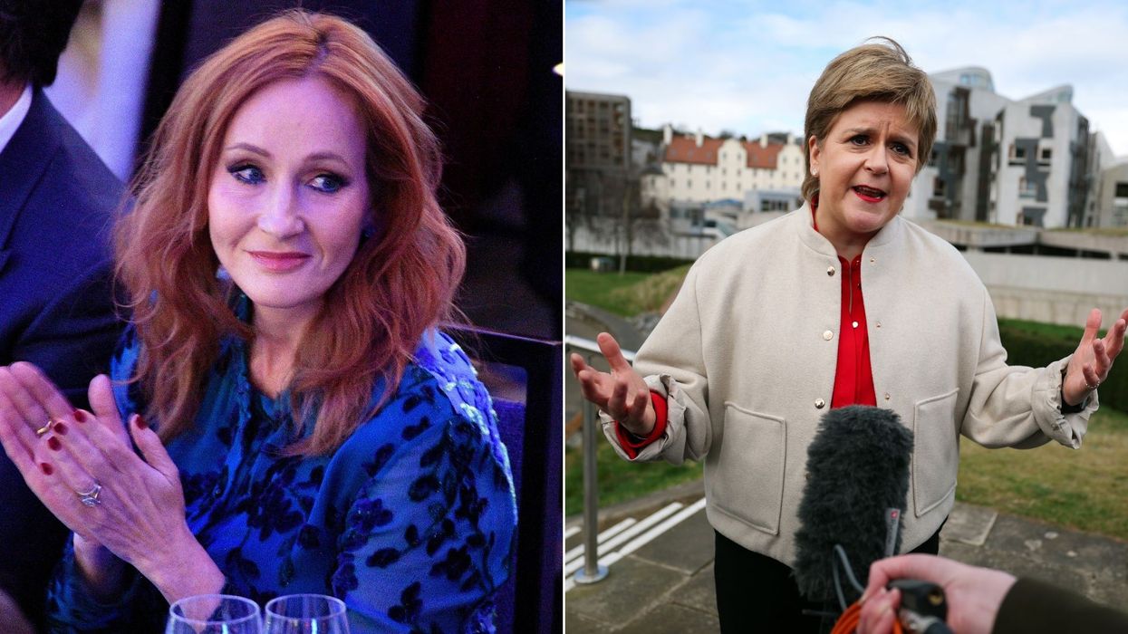 JK Rowling and Nicola Sturgeon