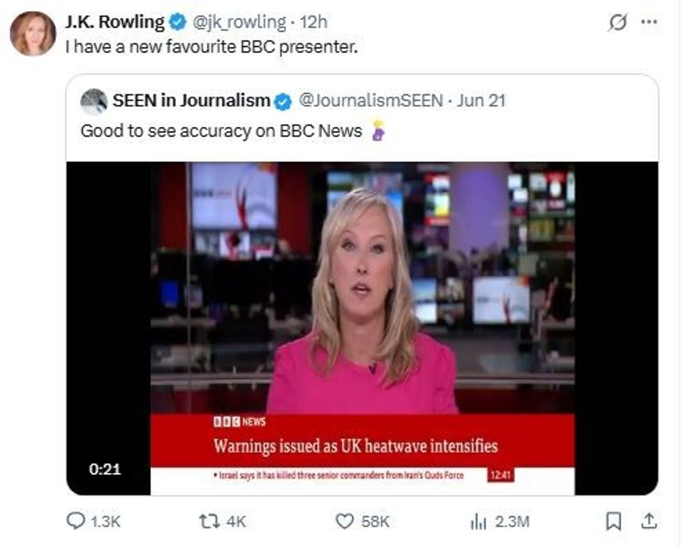 JK Rowling endorsed Martine Croxall