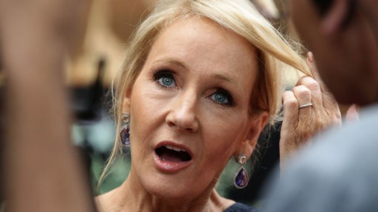 JK Rowling looking shocked
