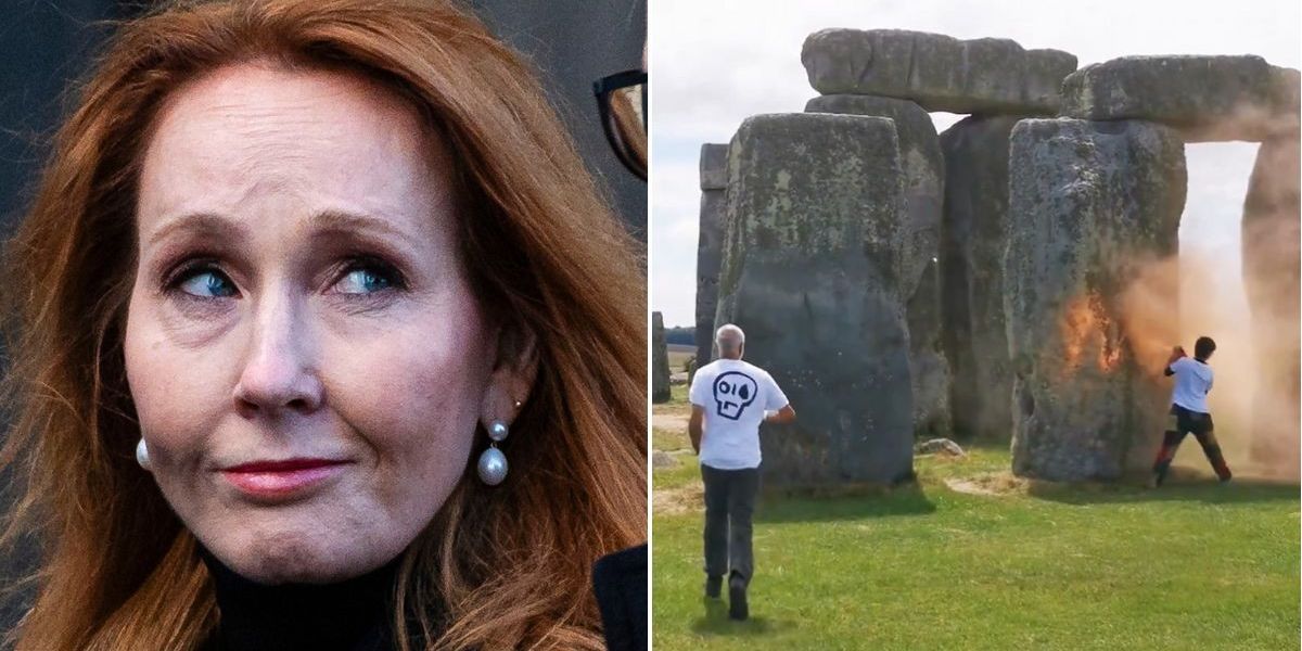 NextImg:JK Rowling ridicules Just Stop Oil over Stonehenge protest with damning verdict on activists