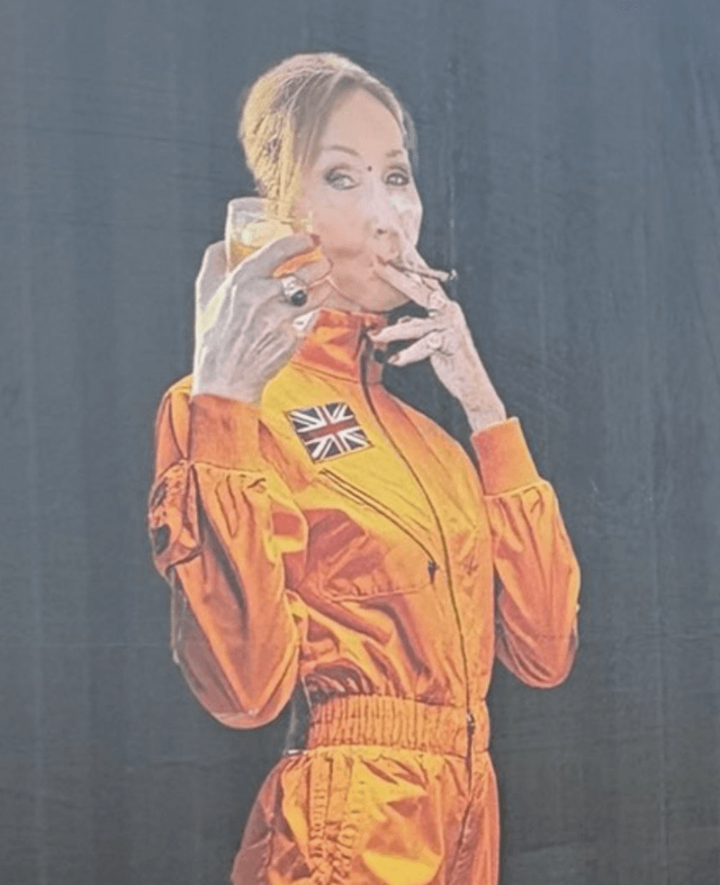JK Rowling speaks out after activists attempt to mock her with viral  Glastonbury display