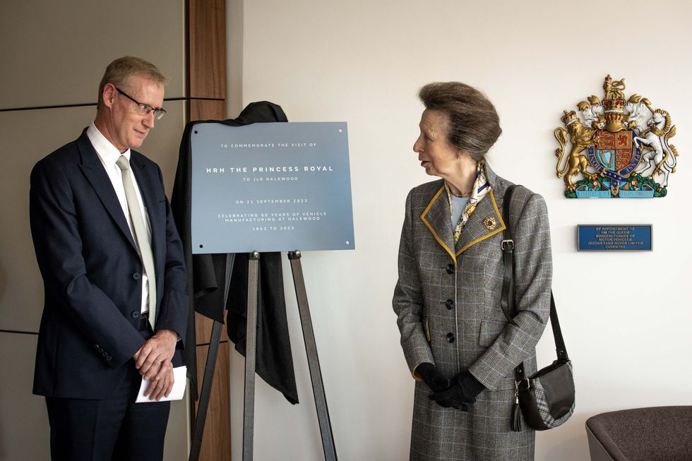 JLR CEO Adrian Mardell meeting with Princess Anne