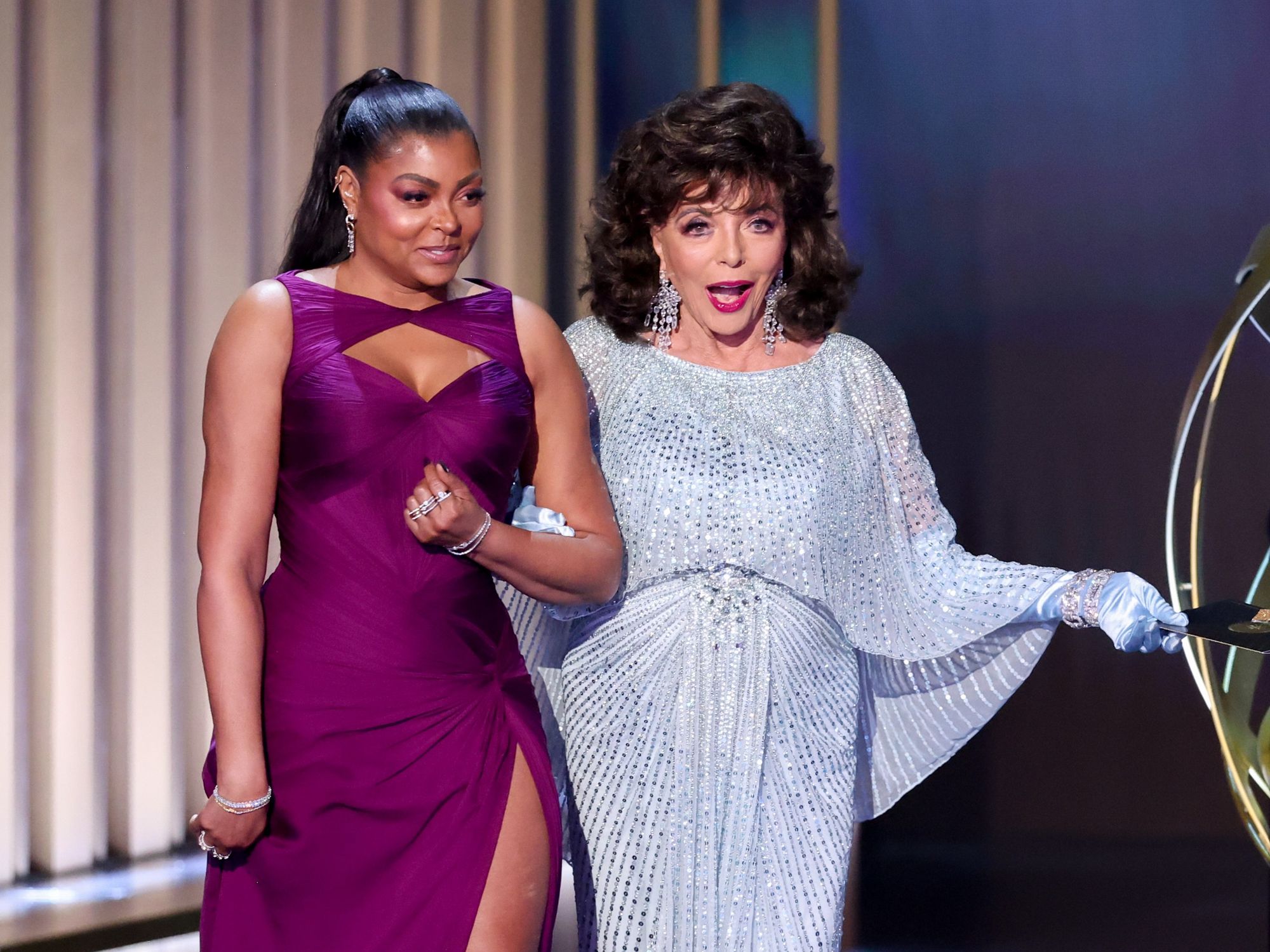 Joan Collins and Taraji P Henson