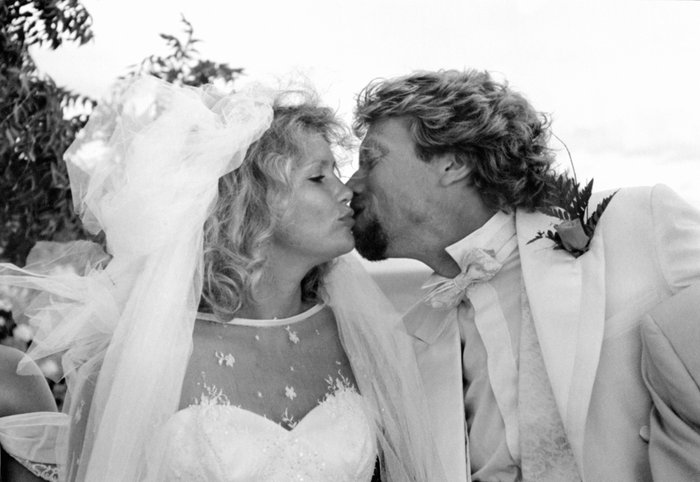 Joan Templeman and Richard Branson