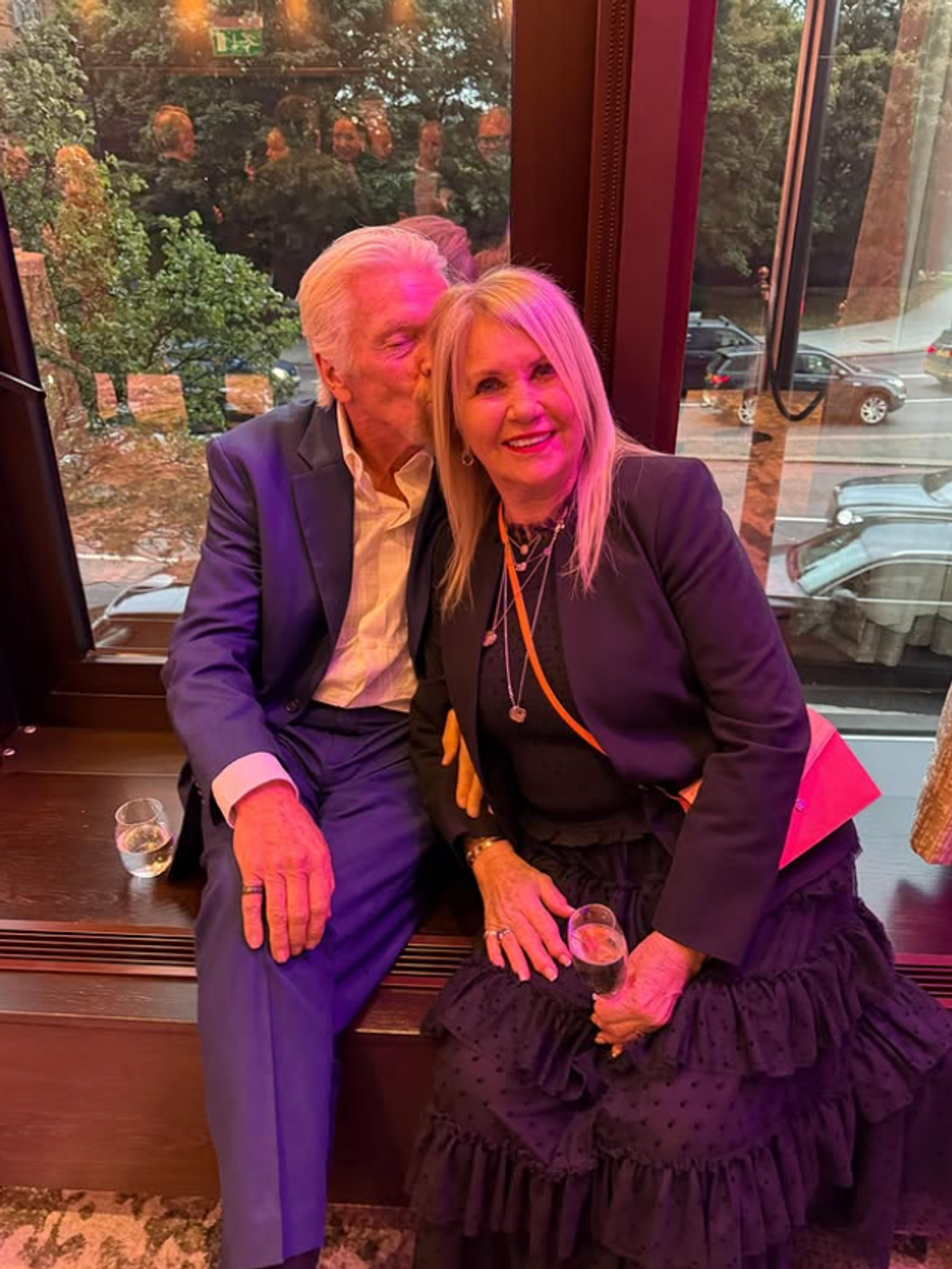 Joan Templeman and Richard Branson