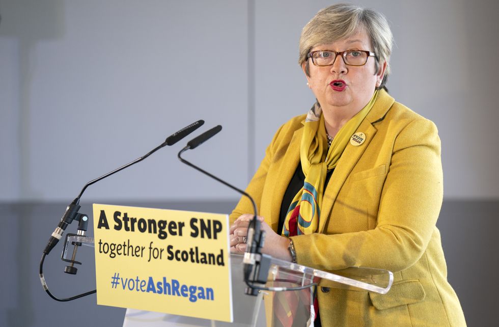 Joanna Cherry MP introduces Ash Regan at the DoubleTree By Hilton, North Queensferry, as she launches her campaign to be First Minister and SNP leader