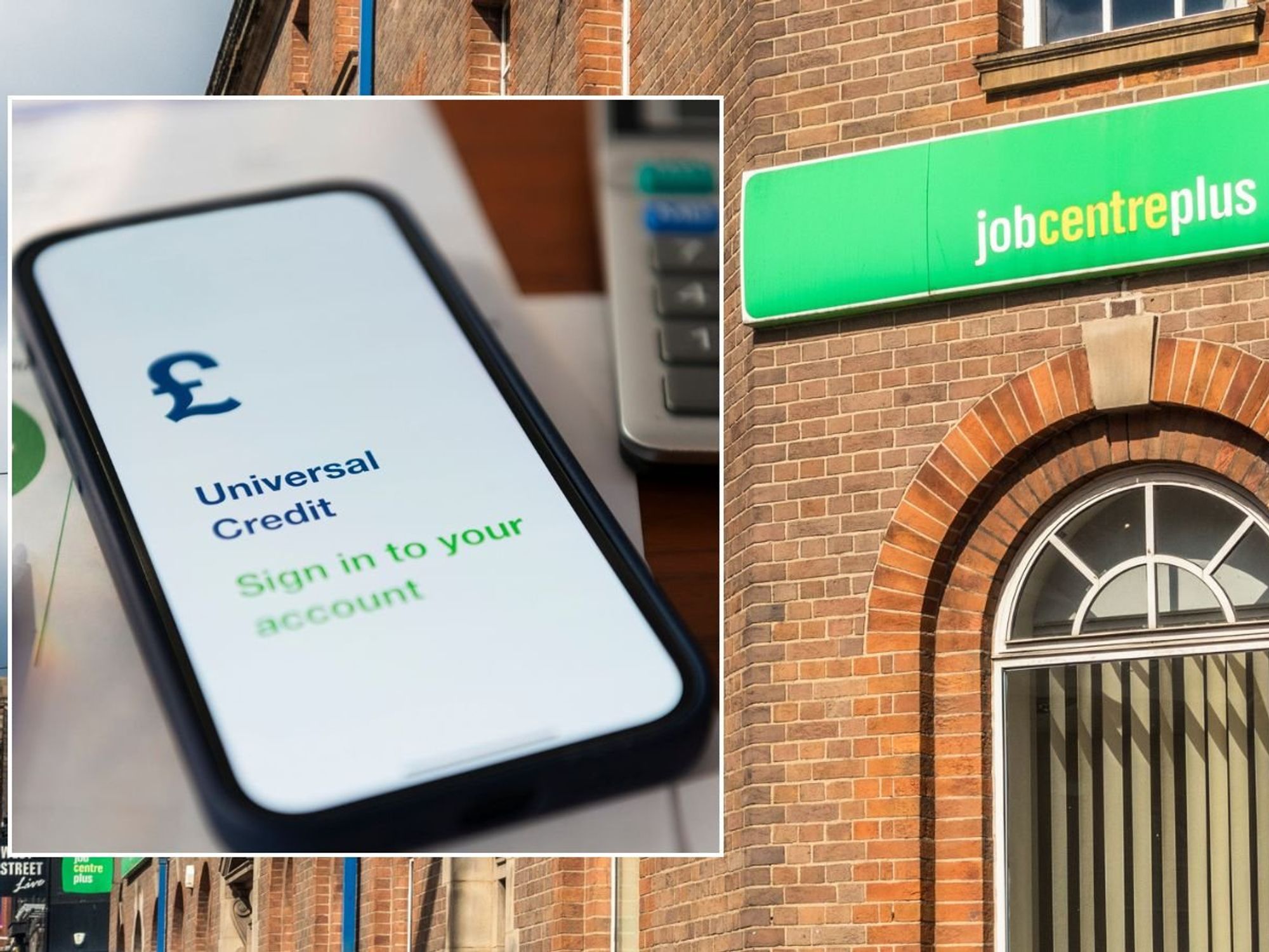 Jobcentre and Universal Credit account on phone