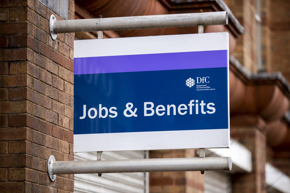 Jobs & Benefits sign