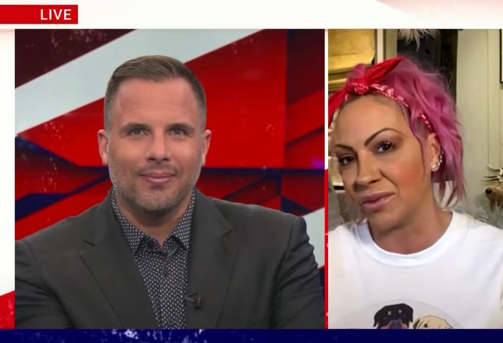 Jodie Marsh speaking to Dan Wootton