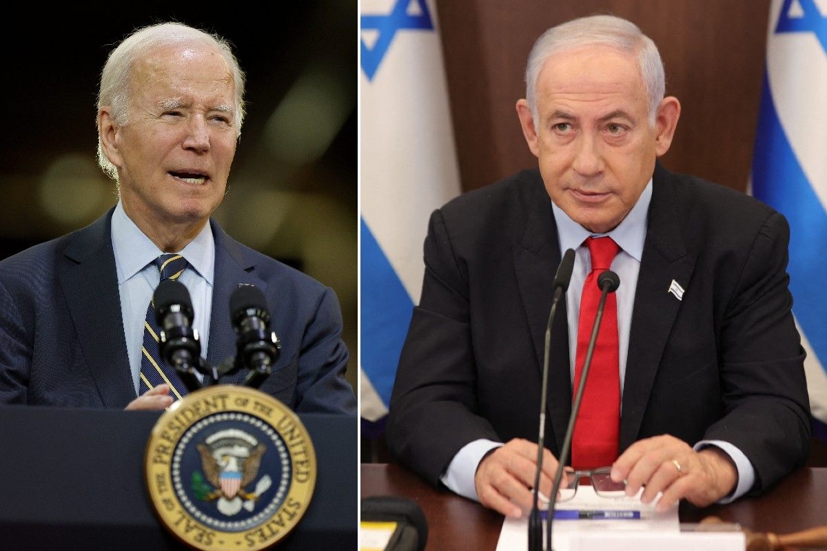Joe Biden and Benjamin Netanyahu