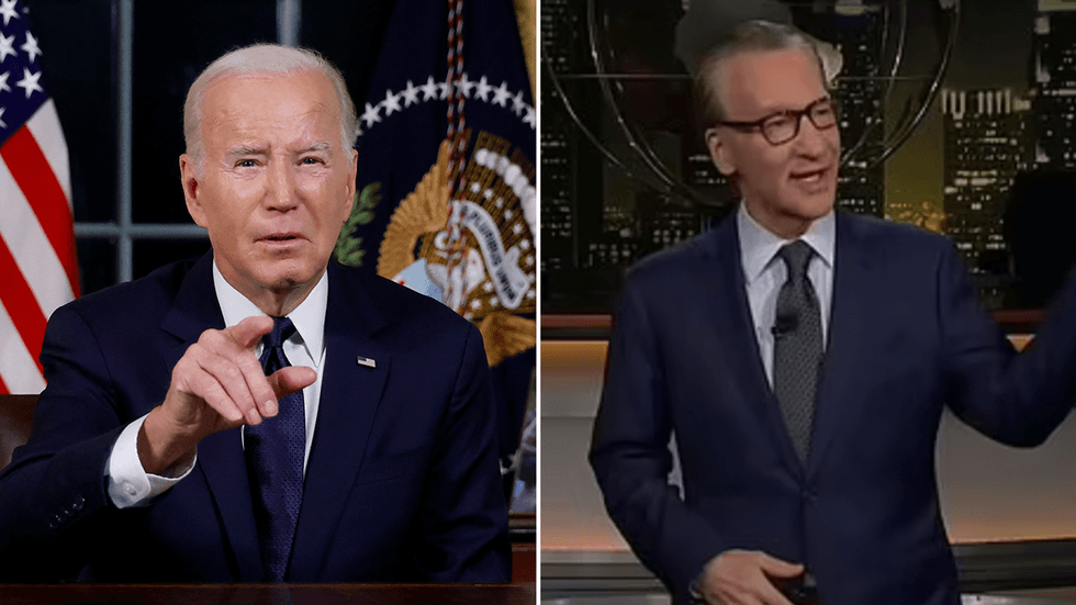 Joe Biden and Bill Maher