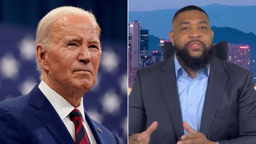 Joe Biden and Brandon Tatum